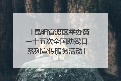 昆明官渡区举办第三十五次全国助残日系列宣传服务活动