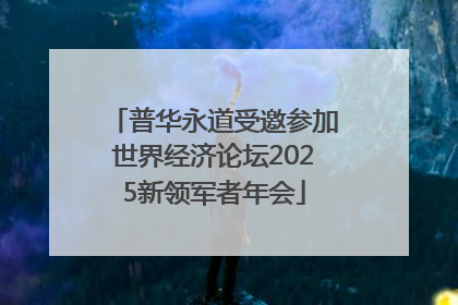 普华永道受邀参加世界经济论坛2025新领军者年会