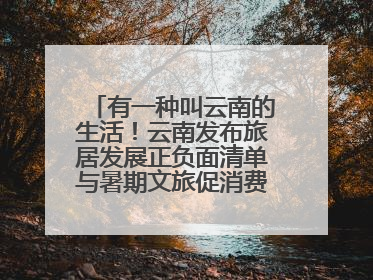有一种叫云南的生活！云南发布旅居发展正负面清单与暑期文旅促消费“组合拳”
