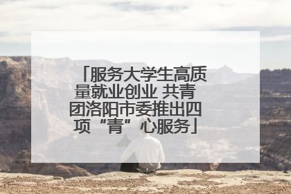服务大学生高质量就业创业 共青团洛阳市委推出四项“青”心服务