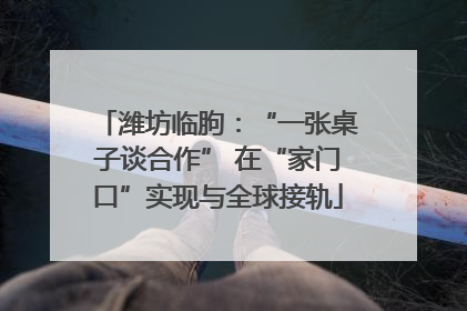 潍坊临朐：“一张桌子谈合作” 在“家门口”实现与全球接轨