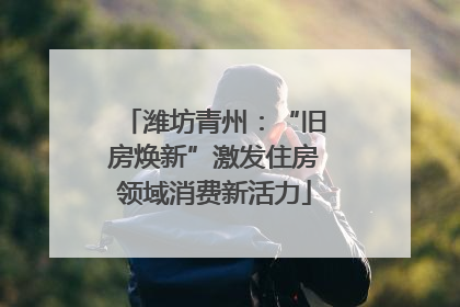 潍坊青州：“旧房焕新”激发住房领域消费新活力