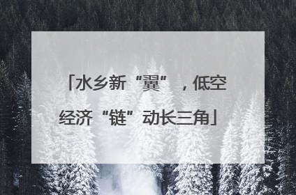 水乡新“翼”，低空经济“链”动长三角