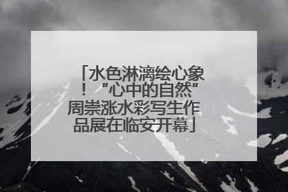 水色淋漓绘心象！“心中的自然”周崇涨水彩写生作品展在临安开幕