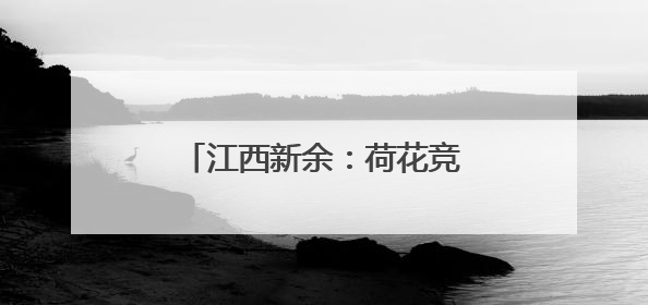 江西新余：荷花竞绽放 夏日诗意浓