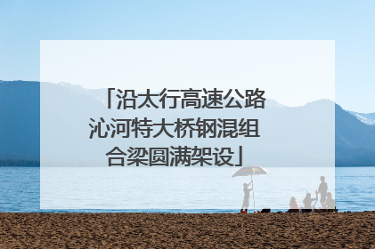 沿太行高速公路沁河特大桥钢混组合梁圆满架设