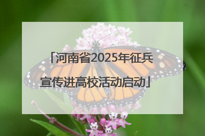 河南省2025年征兵宣传进高校活动启动