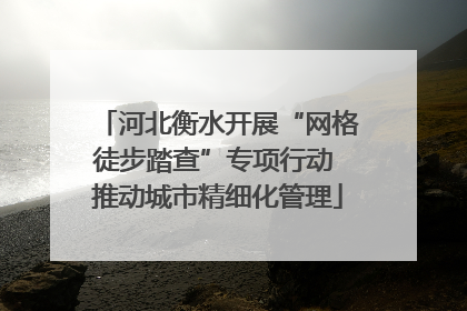 河北衡水开展“网格徒步踏查”专项行动 推动城市精细化管理