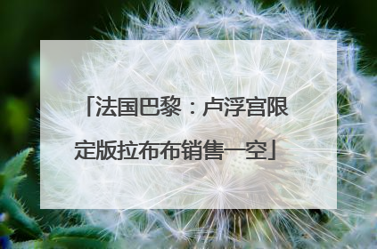 法国巴黎：卢浮宫限定版拉布布销售一空