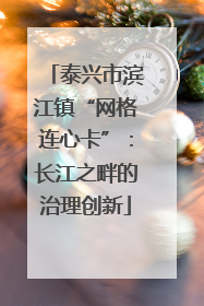 泰兴市滨江镇“网格连心卡”：长江之畔的治理创新