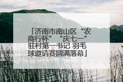 济南市南山区“农商行杯”“庆七一”驻村第一书记 羽毛球邀请赛圆满落幕