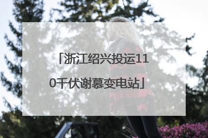 浙江绍兴投运110千伏谢慕变电站