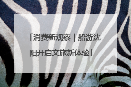 消费新观察｜船游沈阳开启文旅新体验