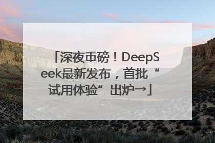 深夜重磅！DeepSeek最新发布，首批“试用体验”出炉→