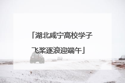 湖北咸宁高校学子飞桨逐浪迎端午