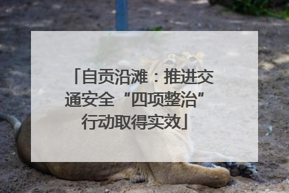 自贡沿滩：推进交通安全“四项整治”行动取得实效