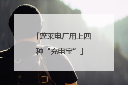 蓬莱电厂用上四种“充电宝”