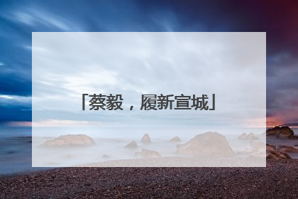 蔡毅，履新宣城