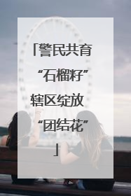 警民共育“石榴籽” 辖区绽放“团结花”