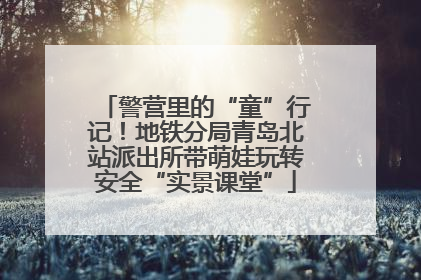 警营里的“童”行记！地铁分局青岛北站派出所带萌娃玩转安全“实景课堂”