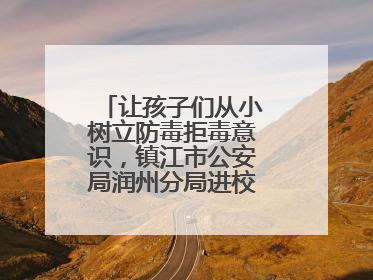让孩子们从小树立防毒拒毒意识，镇江市公安局润州分局进校展开禁毒宣传