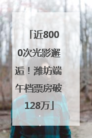近8000次光影邂逅！潍坊端午档票房破128万