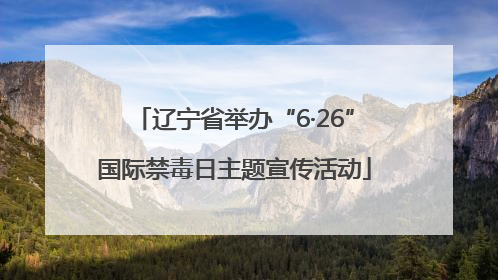 辽宁省举办“6·26”国际禁毒日主题宣传活动