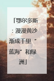 鄂尔多斯：漫漫黄沙渐成千里“蓝海”和绿洲