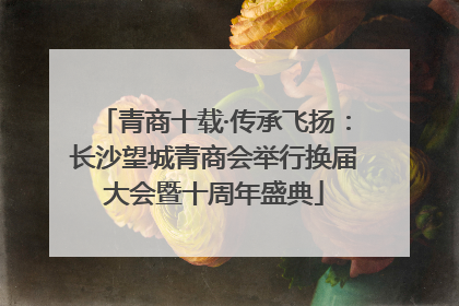 青商十载·传承飞扬：长沙望城青商会举行换届大会暨十周年盛典