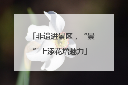 非遗进景区，“景”上添花增魅力