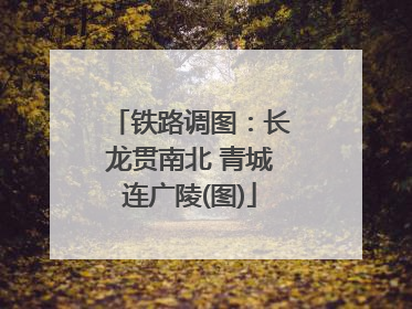 铁路调图：长龙贯南北 青城连广陵(图)