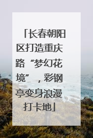 长春朝阳区打造重庆路“梦幻花境”，彩钢亭变身浪漫打卡地