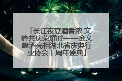 长江夜宴酒香浓 文峰共庆荣耀时——金文峰酒亮相湖北省庆典行业协会十周年盛典