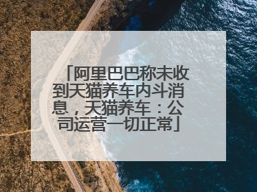 阿里巴巴称未收到天猫养车内斗消息，天猫养车：公司运营一切正常
