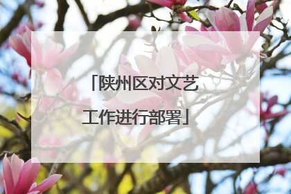 陕州区对文艺工作进行部署
