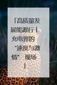 高质量发展能源行丨充电界的 “速度与激情” 现场