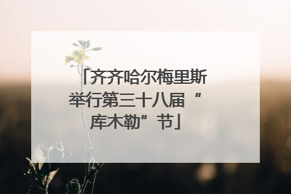 齐齐哈尔梅里斯举行第三十八届“库木勒”节