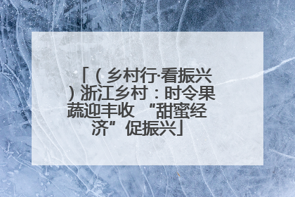 （乡村行·看振兴）浙江乡村：时令果蔬迎丰收 “甜蜜经济”促振兴