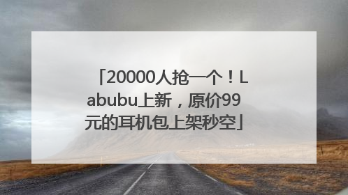 20000人抢一个！Labubu上新，原价99元的耳机包上架秒空