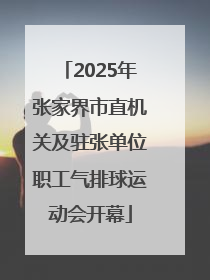 2025年张家界市直机关及驻张单位职工气排球运动会开幕