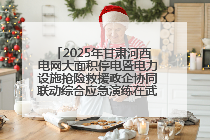 2025年甘肃河西电网大面积停电暨电力设施抢险救援政企协同联动综合应急演练在武威成功举行
