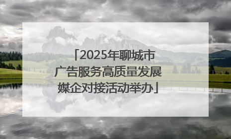 2025年聊城市广告服务高质量发展媒企对接活动举办