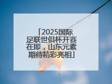 2025国际足联世俱杯开赛在即，山东元素期待精彩亮相