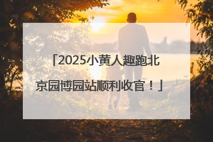 2025小黄人趣跑北京园博园站顺利收官！