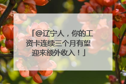 @辽宁人，你的工资卡连续三个月有望迎来额外收入！